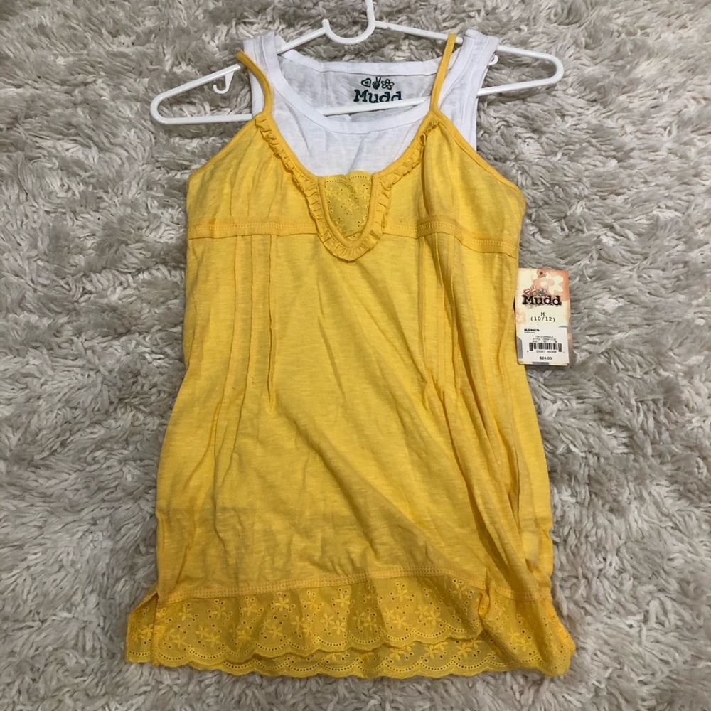 MUDD - NWT yellow tank top